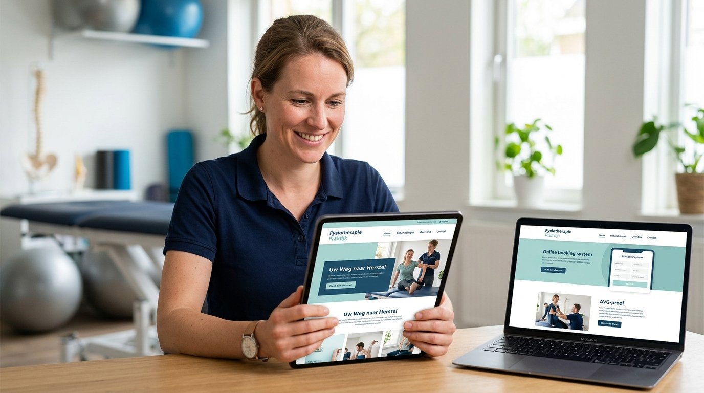 Website voor fysiotherapeut laten maken: tips voor een professionele en AVG-proof praktijk