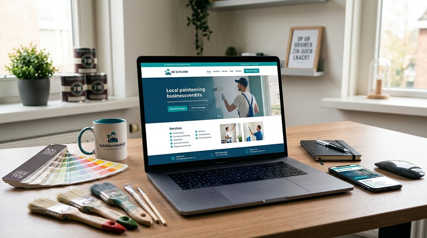 Website voor schildersbedrijf laten maken: tips voor meer lokale offerteaanvragen